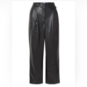 The Frankie Shop Pernille faux leather straight-leg pants in Black